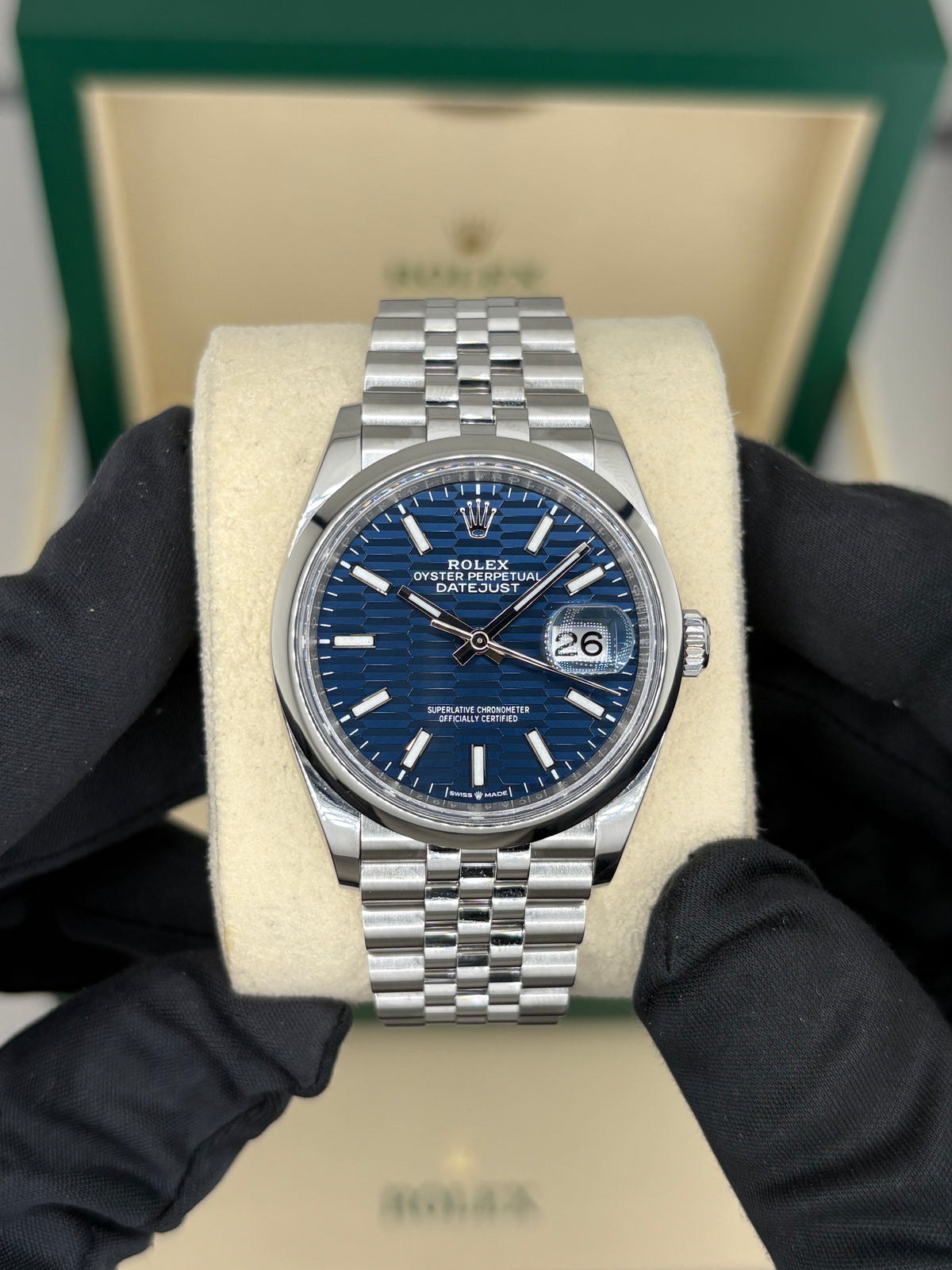 Rolex datejust 36 fluted dial