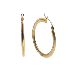 9k Gold Hoop Earrings