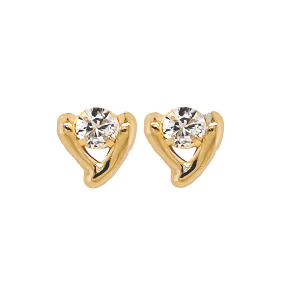 9k Gold Cubic Zirconia Earring