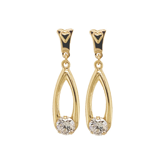 9k Gold Cubic Zirconia Earring