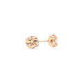 9k Gold Cubic Zirconia Claw-H Stud (5mm)