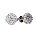 9k White Gold Cubic Zirconia Stud Earring