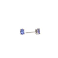 9k White Gold Tanzanite Earring