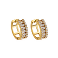 9k Gold Cubic Zirconia Huggies