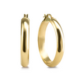 9kt Gold 25mm Hoop Earrings