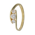 9k Gold Trinity Swirl GH Moissanite Ring (0.50ct - 0.75ct)