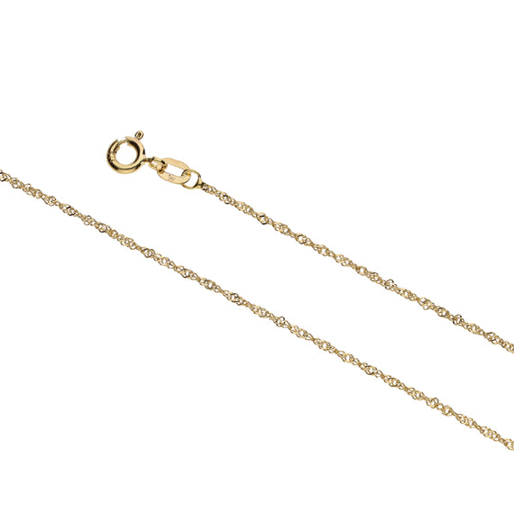 9k Gold Singapore Link (1.25mm)