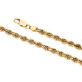 9k Gold Hollow Rope Chain (5mm)