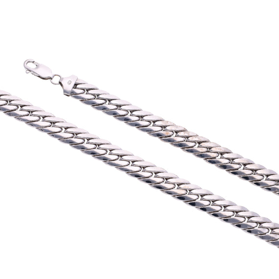 9k White Gold Herringbone Link (2.7mm)