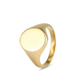 Oval Signet Ring (10mm x 12mm)