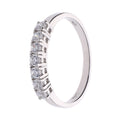 9k White Gold Cubic Zirconia Eternity Ring