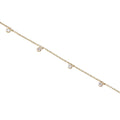 9k Gold Cubic Zirconia Dangle Necklace