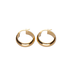 9k Gold Hoop Earrings (15mm)
