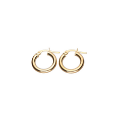 9k Gold Hoop Earrings (10mm)