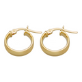 9k Gold Hoop Earrings (10mm)