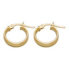 9k Gold Hoop Earrings (10mm)