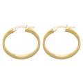 9k Gold Hoop Earrings (20mm)