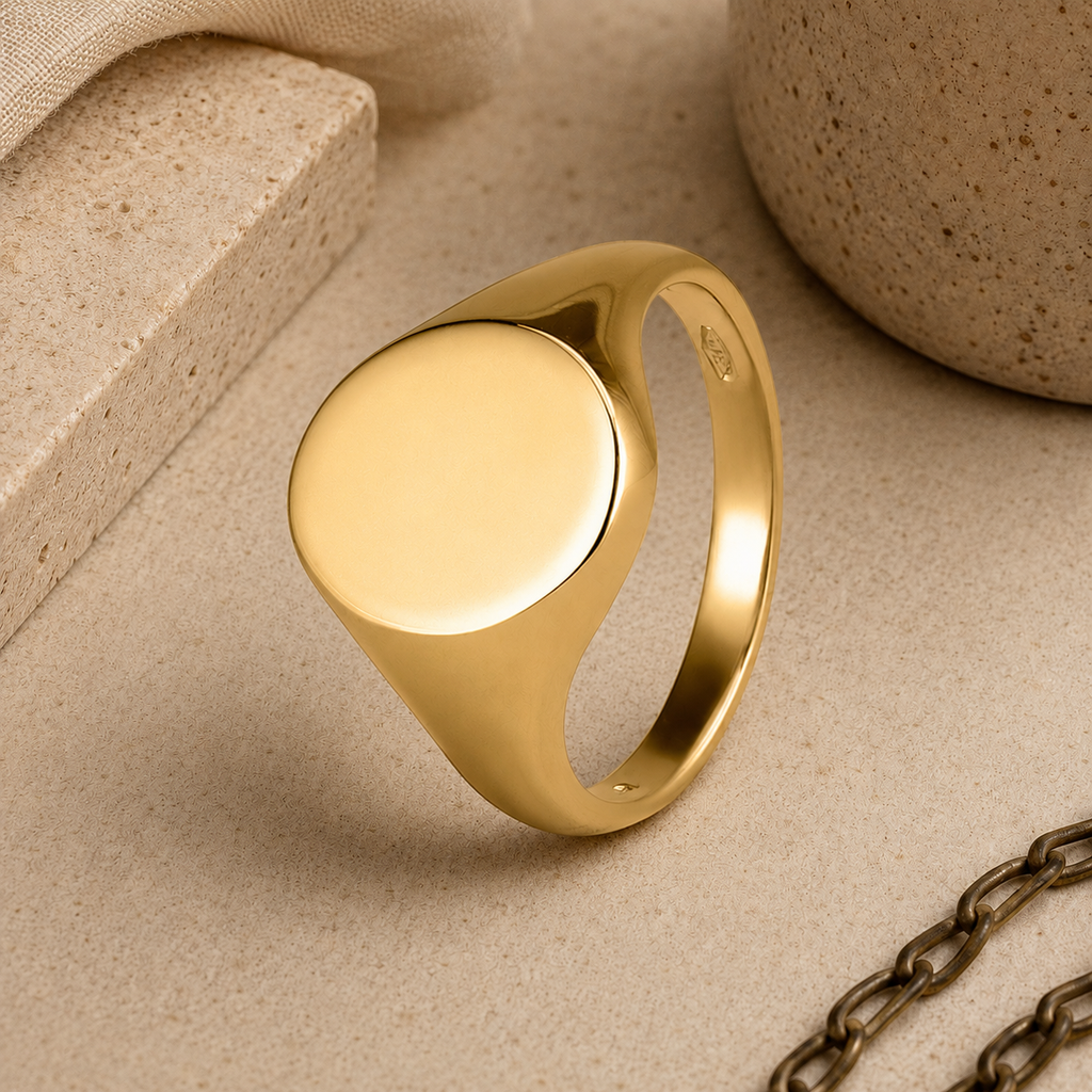 Oval Signet Ring (8mm x 10mm)