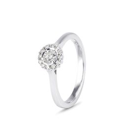 18k White Gold Petals Diamond Ring (0.32ct)