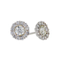 18k White Gold Petals 1.0ct Diamond Earrings