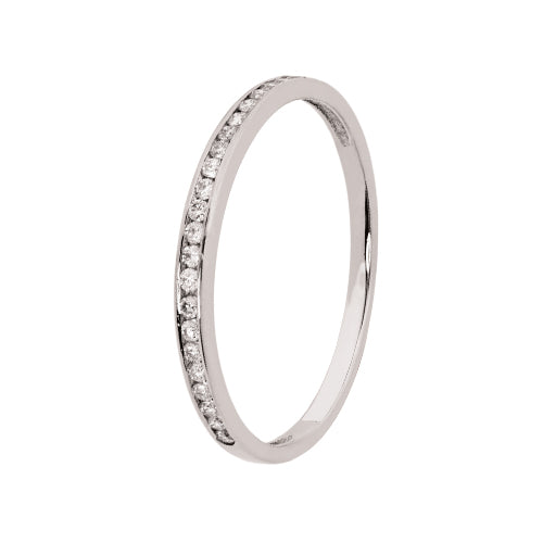 18k White Gold Channel Eternity Ring (0.11ct)
