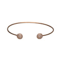 9k Rose Gold Diamond Bangle (0.34ct)