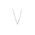 9k White Gold Diamond V Bar Necklace (0.10ct)