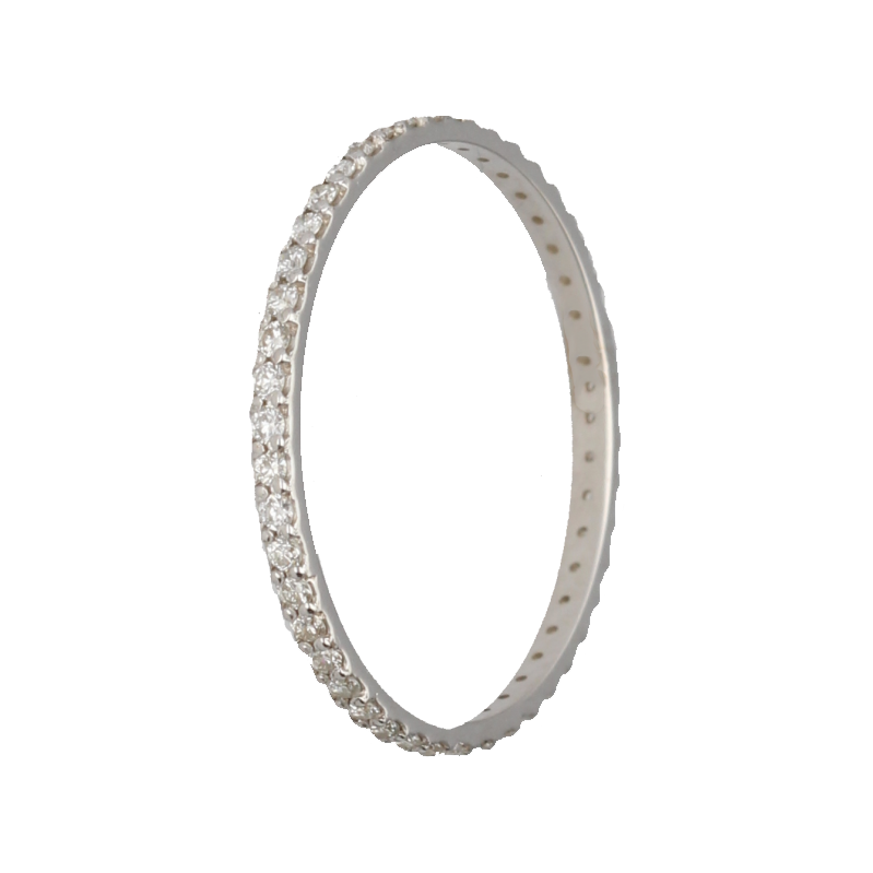 9k Gold Diamond Micro Pave Straight Full Eternity (0.25ct)