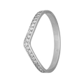 9k Gold Pave Diamond Curved Band
