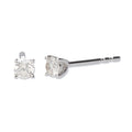 9k White Gold Diamond Stud Earrings