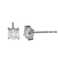9k White Gold Diamond Stud Earrings (0.26ct)