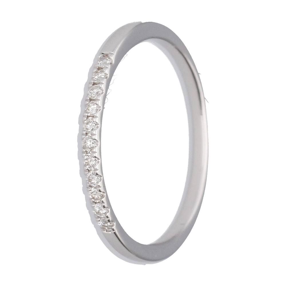 9k White Gold Eternity Band (0.10ct)
