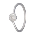 9k White Gold Diamond Ring (0.09ct)