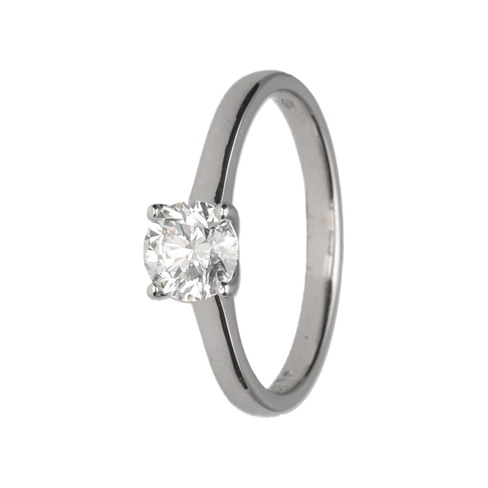 18K Gold 4 Claw Lab Grown Diamond Solitaire Ring