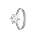 18k Gold 6 Claw Diamond Solitaire Ring