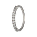 18K Gold Claw Eternity Diamond Ring