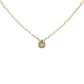 9k Gold Diamond Single Illusion Necklace (0.035ct)
