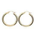 10k Gold Hollow Hoop Earrings