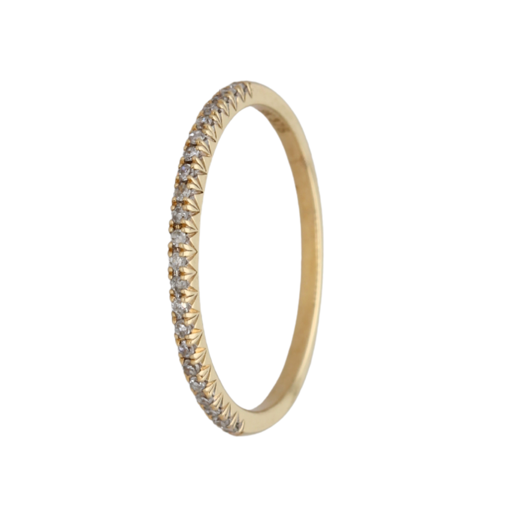 9k Gold Diamond Wedding Band