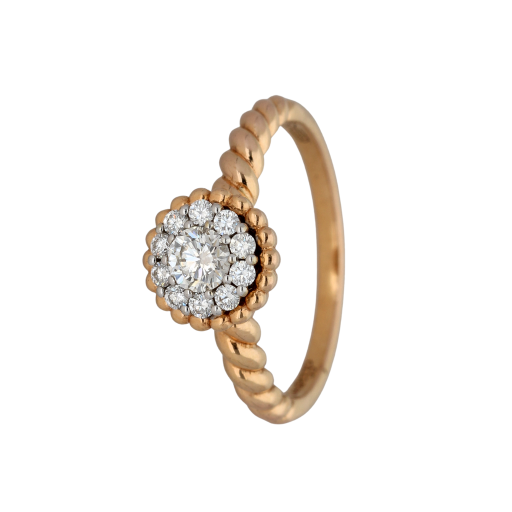 18k Gold Diamond Engagement Ring
