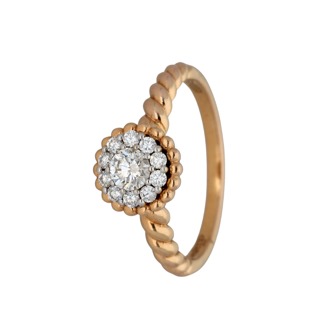 18k Gold Diamond Engagement Ring
