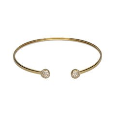 9k Gold Bonded (10%) Open Cuff Bangle