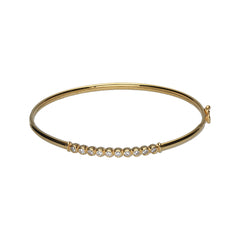 9k Gold Bonded Cubic Zirconia Bangle (10%)