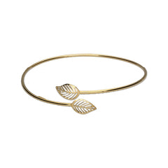 9k Gold Bonded Leaf Bangle (5%)