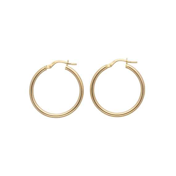 10k Gold Hoop Earrings (20mm)