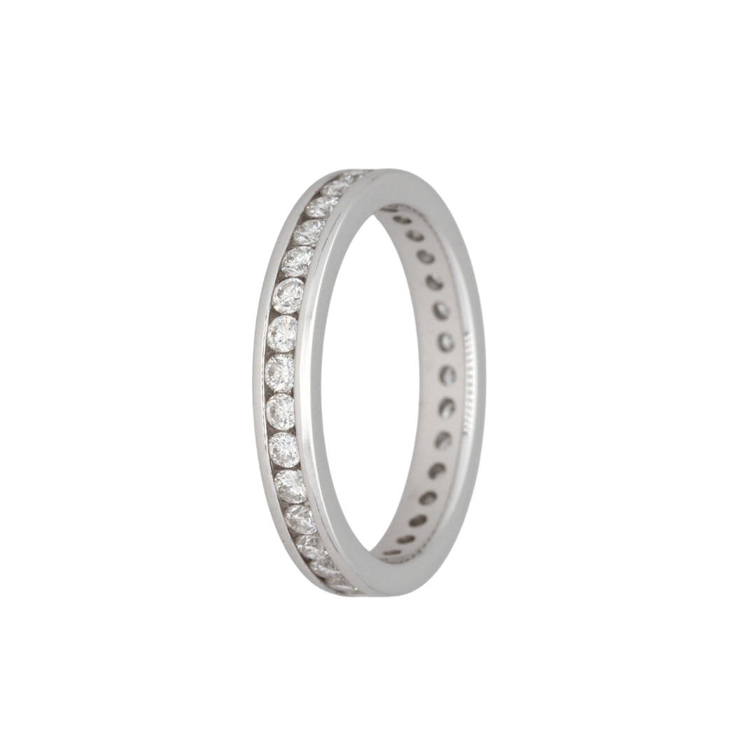 18k White Gold For Life Full Eternity Band (0.75ct)