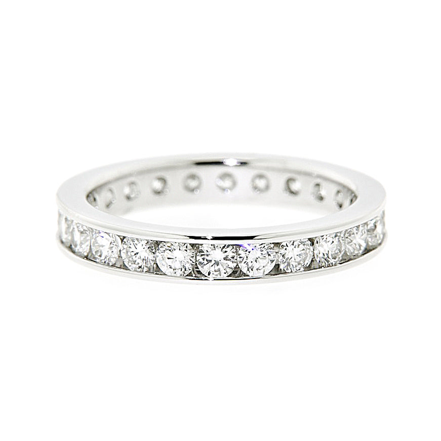 18k White Gold For Life Full Eternity Band (1.50ct)