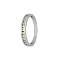 18k White Gold Diamond Channel Set Half Eternity Ring(0.33ct)
