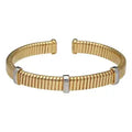 Silver 18k Gold Plated Bangle