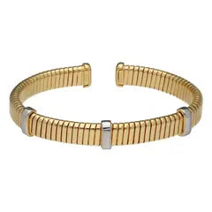 Silver 18k Gold Plated Bangle